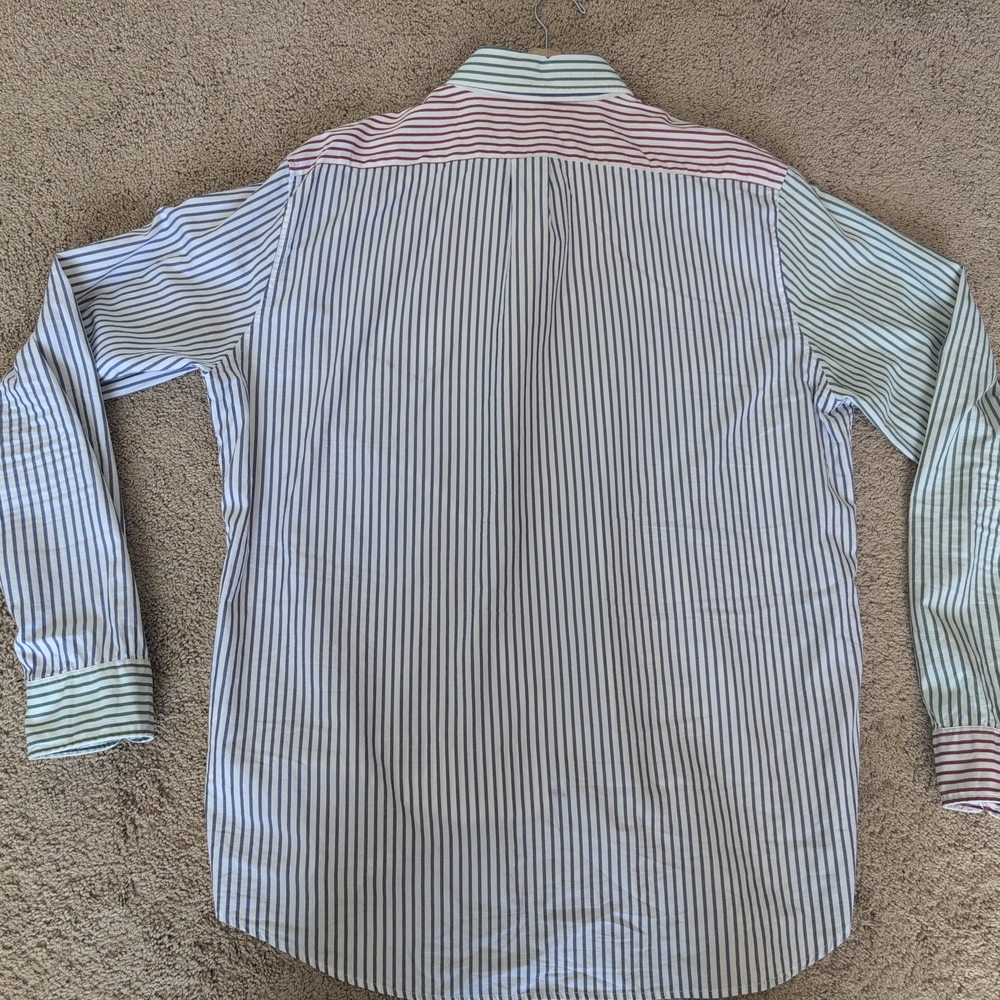 J.Crew Striped Multicolor Men's Shirt, Size XLT - Picture 7 of 8